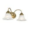 Livex Lighting Edgemont 2 - Light Vanity in  Antique Brass - 3 of 4