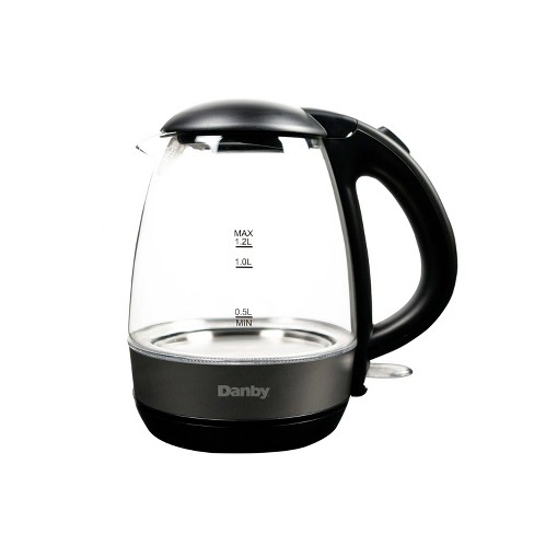 Danby Dbkt12013bd11 1.2l Glass Kettle In Black Target