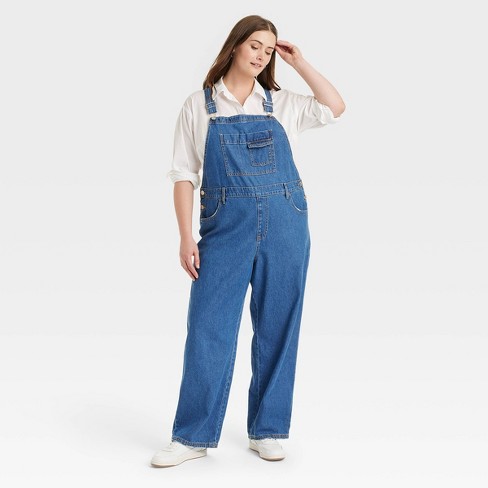 Target universal thread store denim jumpsuit