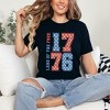Simply Sage Market Women's Land Of The Free Retro Stars Short Sleeve Graphic Tee - 2 of 4