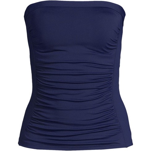 Lands' End Women's Plus Size Chlorine Resistant Bandeau Tankini