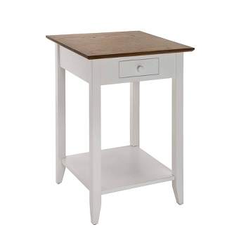 American Heritage End Table with Drawer Shelf - Breighton Home