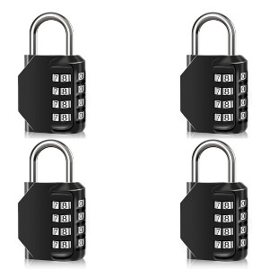 Maison Products Combination Lock 4 Digit Padlock with Combination Code - Combination Lock for Door, Tool Boxes, School Lockers, Gym - 1 of 4
