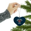 Saint Mary's College Gaels Logo Heart Love Wood Christmas Tree Holiday Ornament - 3 of 3
