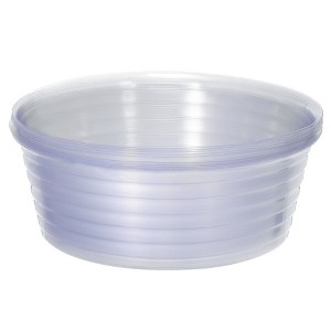 Unique Bargains Indoor Outdoor Plastic Plant Pots Saucer Flower Drip Trays Clear 10 Pcs - 1 of 4