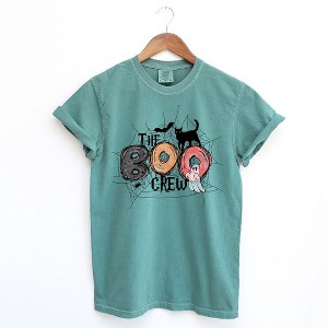 Simply Sage Market Women's The Boo Crew Colorful Short Sleeve Garment Dyed Tee - 1 of 4