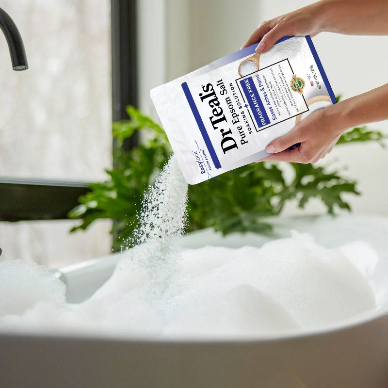Dr Teal&#39;s Unscented Pure Epsom Bath Salt - 4lb, 4 of 10