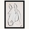Wynwood Studio 15"x21" Stallion sketch III Wall Art Black Frame: Modern Farm Animal Canvas, Wood Composite - 3 of 3