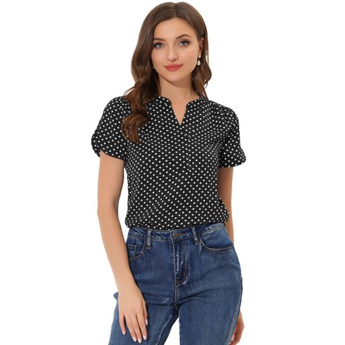 Small polka best sale dot blouse