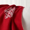 Frosty Wish Throw - Red/White - 50" x 60" - Safavieh. - 3 of 4