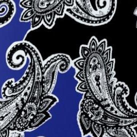 blue patched paisley