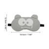 Unique Bargains Soft Cartoon Frightened Expression Sleep Mask 1 Pc - 4 of 4