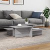 vidaXL Coffee Table Accent End Side Sofa Table for Living Room Engineered Wood - 2 of 4