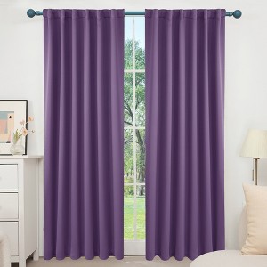 Deconovo 52" Back Tab Thermal Blackout Curtains (2 Panels) - 1 of 4