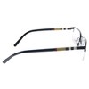 Burberry BE1282 1001 Unisex Semi-Rimless Eyeglasses Black Palladium 55mm - 3 of 3