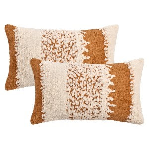 REGALWOVEN Plush Boho Decorative Soft Cozy Pillow Covers 2 Pcs - 1 of 4