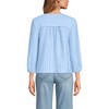 Lands' End Women's 3/4 Sleeve Slub Notch Neck Top - 2 of 3