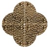 Dritz Small 3pk Home Textured Quatrefoil Corners Antique Brass: Craft Embellishments, Iron Material, 12+ Age, 9 Pieces - 3 of 4