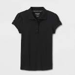 Girls' Short Sleeve Interlock Uniform Polo Shirt - Cat & Jack™