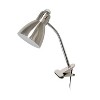 Creekwood Home Sleek Essentials 15.5" Basic Clip on Reading Light with Flexible Gooseneck Brushed Nickel Finish - 2 of 4