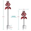 Cyan Oasis 87-Inch Kinetic Tulip Wind Spinner - 4 of 4