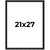 PosterPalooza | 21x27 Thin Barnwood Picture Frame, UV Acrylic, 2 Finishes - Grey and Black - 2 of 4
