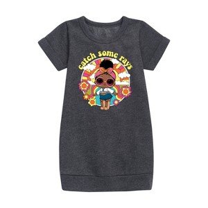 - LOL Surprise! - Catch Some Rays Graphic Short Sleeve Fleece Dress - 1 of 3