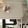 TackView Table and Chairs Set of 3, Portable Table and Chair with Pu Soft Cushion, Suitable for Boys and Girls  Eating, Reading and Playing - 3 of 4