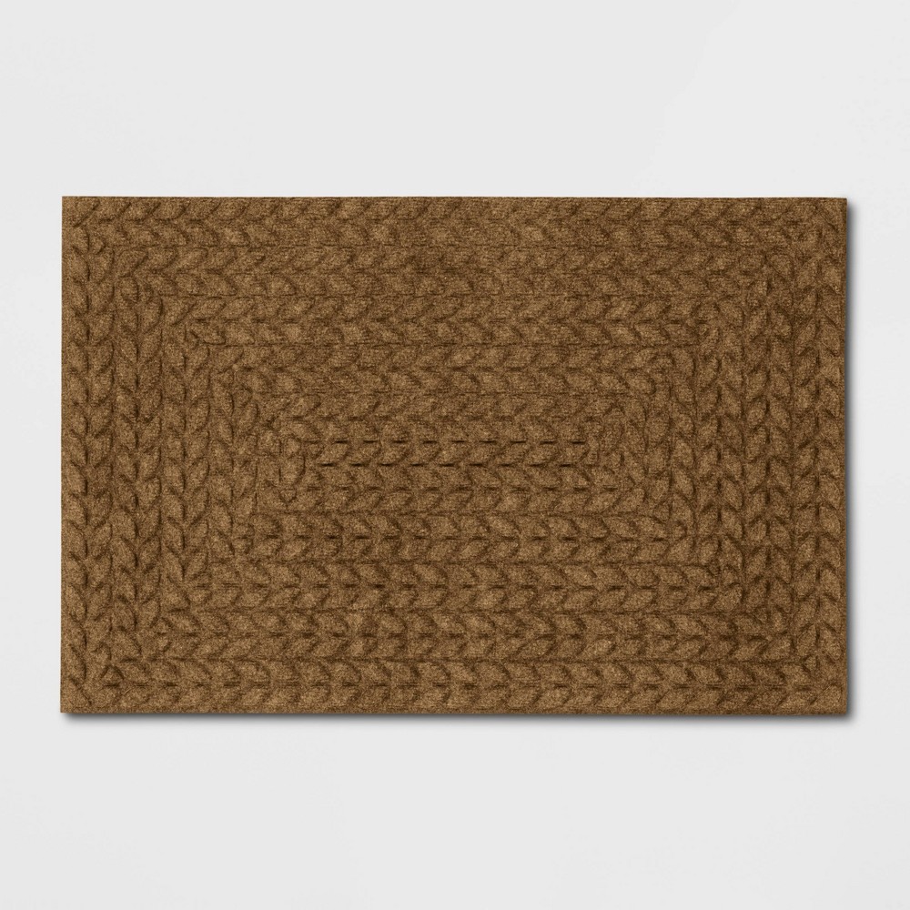 2'x3' Absorbing Embossed Rope Doormat Beige - Room Essentials™