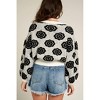 Women's Flower Pattern Sweater - EN CREME - 3 of 3