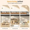 YOOCOZZ Twin Size Low Loft Bed with Stairs & Guardrail, Heavy, Spaces-Saving - Black - 4 of 4