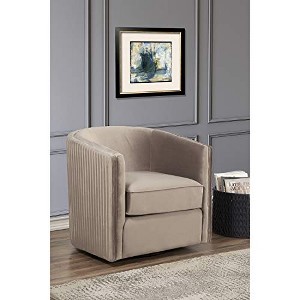 Alpine Furniture Maison Chair, 30 x 29.5 x 29.5, Light Grey - 1 of 4