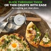 NutriChef 7" Stainless Steel Pizza Cutter Wheel with Finger Guard and Non-Slip Handle NCPI2222 - 3 of 4