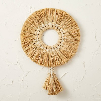 20" Raffia Wreath Natural - Opalhouse™ designed with Jungalow™