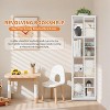 TackView 360°Rotating Bookshelf, 54''Tall Metal Spinning Bookshelf Tower,Industrial Revolving Bookcase Organizer for Home Office - 4 of 4
