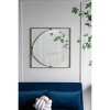 VYNXARIA 32*1*32" Poppy Mirror with Gold Metal Frame Contemporary Design for Bathroom, Entryway Wall Decor - 4 of 4