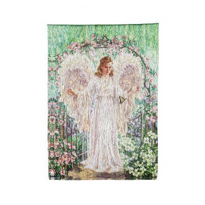 Butterfly Angel Garden Glisten Flag