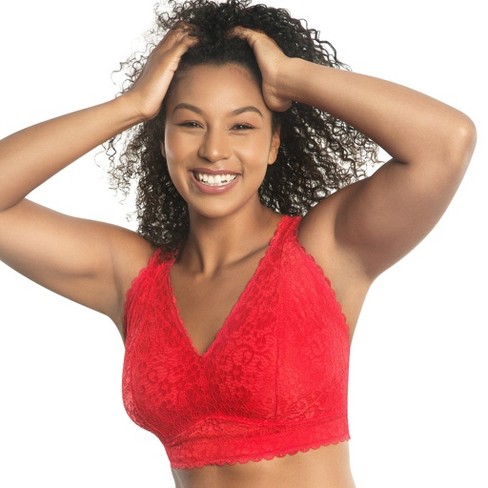 PARFAIT Women's Adriana Wire-Free Lace Bralette - Racing red - 42G