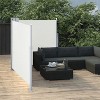 White Retractable Side Awning Cream 47.2"x236.2" - 3 of 4