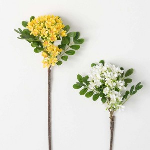 Sullivans Artificial Sunny Bright Flowering Stems Set of 2, 22"H Multicolored - 1 of 3