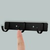 Unique Bargains Bathrooms Coat Rack Wall Hooks for Hanging Hat Rack Towel - 4 of 4