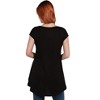 Womens Short Sleeve Casual High Low Tunic Top - 24seven Comfort Apparel™ - 3 of 4