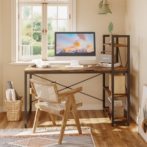 Bestier 47 Inch Simple Computer Desk with Shelves - 1 of 4