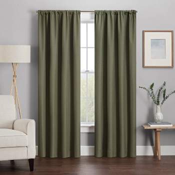 84"x42" Kenna Thermaback Blackout Curtain Panel Green - Eclipse