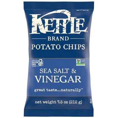Kettle Brand Potato Chips Sea Salt and Vinegar 7.5 oz