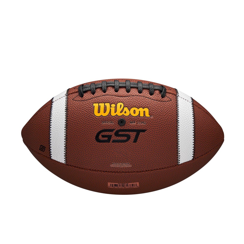 Wilson GST Speed Skin Official Football - Brown: Composite Synthetic Leather Ball