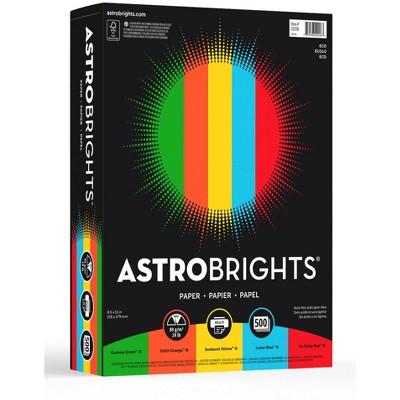 Astrobrights Colored Paper, 8-1/2 x 11 Inches, Eco Assortment, Pack of 500