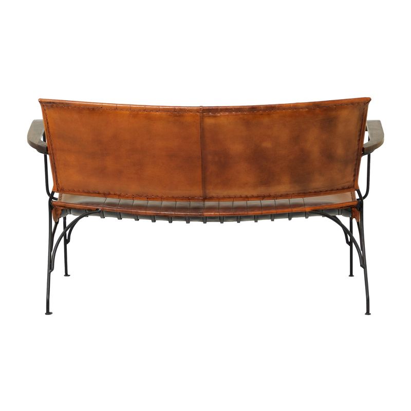 Vintage Leather Loveseat Brown - Olivia &#38; May, 6 of 27