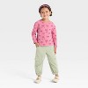 Toddler Girls' Long Sleeve T-Shirt - Cat & Jack™ Rose Pink - 3 of 3