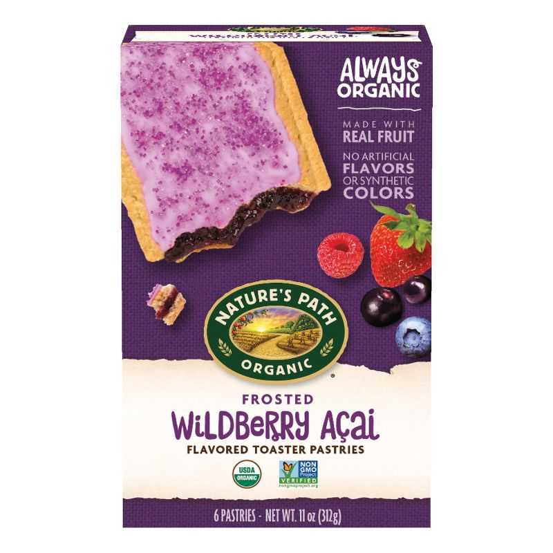 Nature&#39;s Path Organic Toaster Pastries Frosted Wildberry Acai - 6ct, 1 of 5